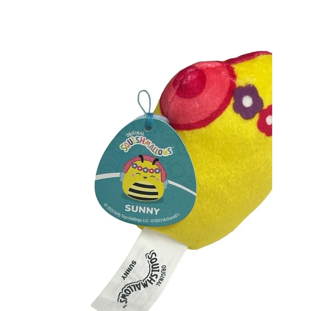 2023 McDonald's Squishmallows Happy Meal Toys Sunny The Bee Plush Stuffed Toy